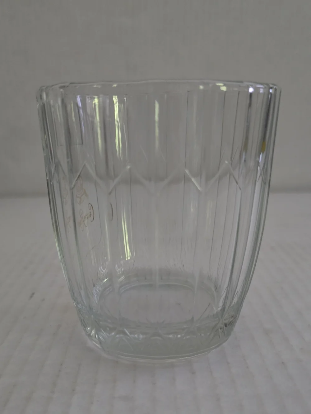 Pair of Crown Royal Ribbed Whiskey Glasses